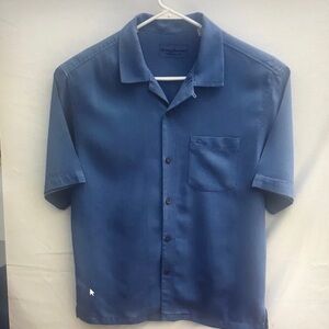 Men's Blue Short Sleeve Shirt